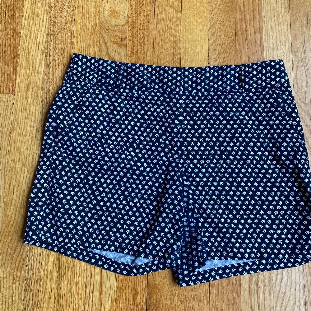 Loft Navy and white shorts